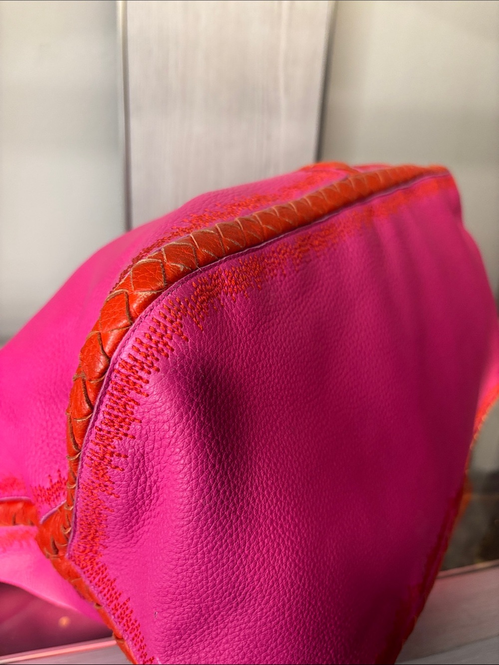Bottega Veneta Intrecciato Cervo Deerskin Tote/Shoulder Bag w/COA~Final Price - Picture 6 of 16